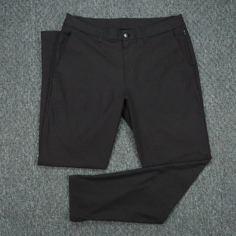 lululemon Pants Mens 32x30 Black ABC Slim Fit Warpstreme Trouser Zip Pocket